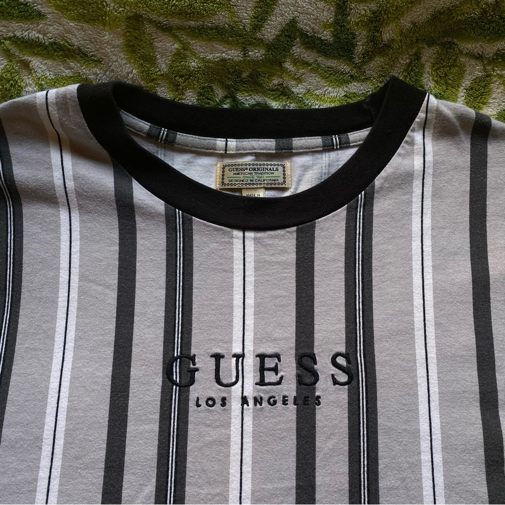 GUESS Originals Vintage XL Striped Los Angeles Tee